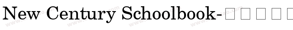 New Century Schoolbook字体转换